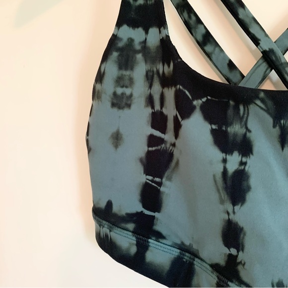 Lululemon Energy Bra Sz 4 Shibori Mystic Green - Picture 5 of 8